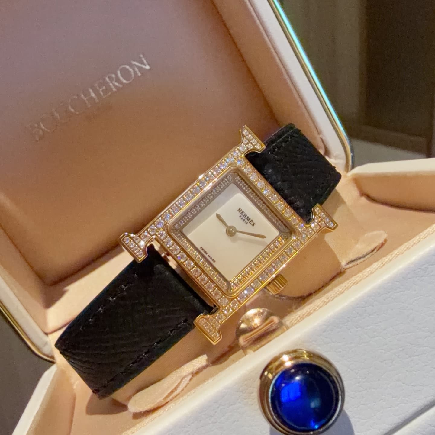 Hermes White Watch