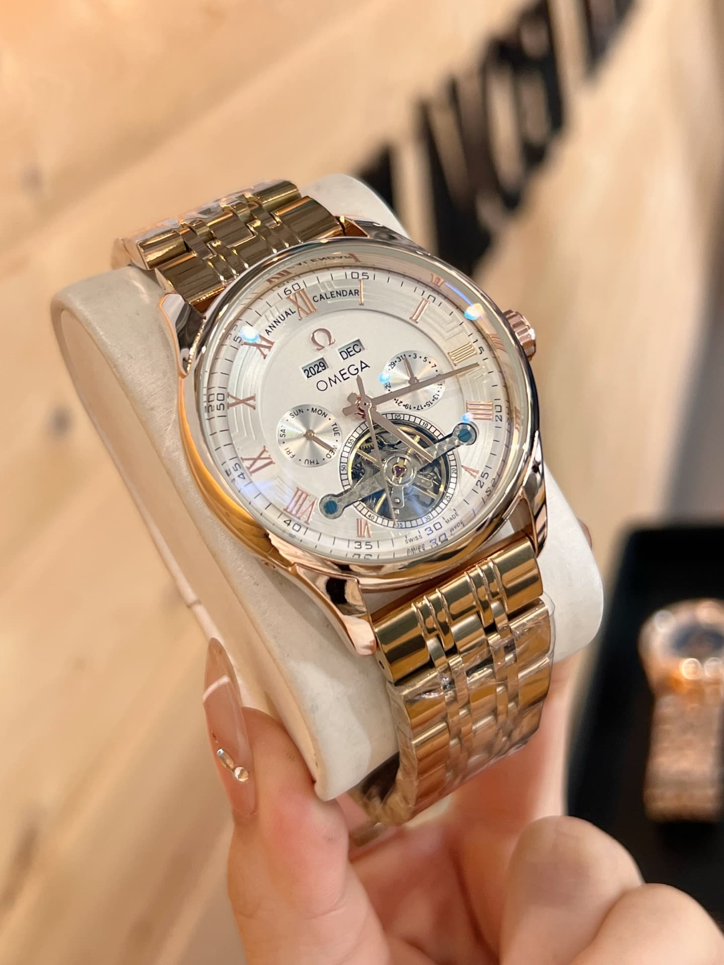Omega Cream Watch