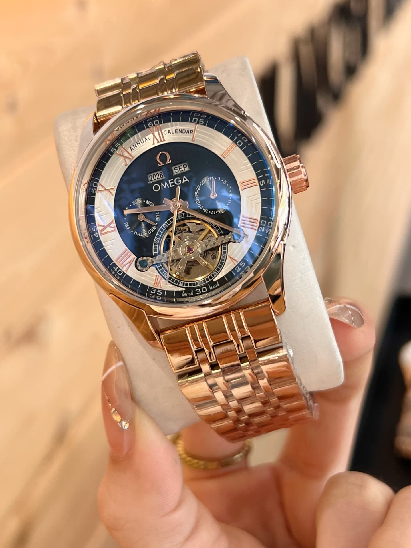 Omega Cream Watch