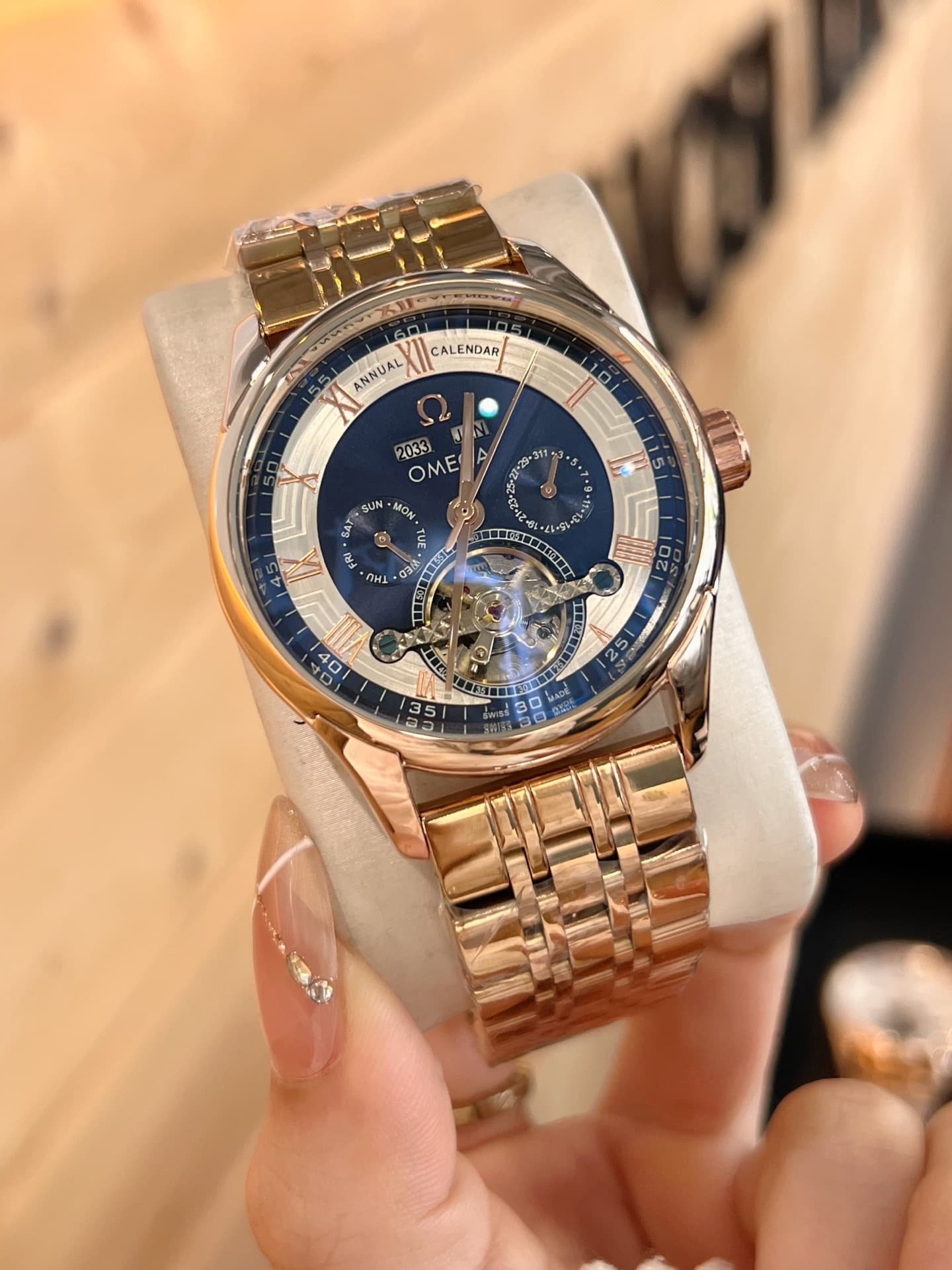 Omega Cream Watch