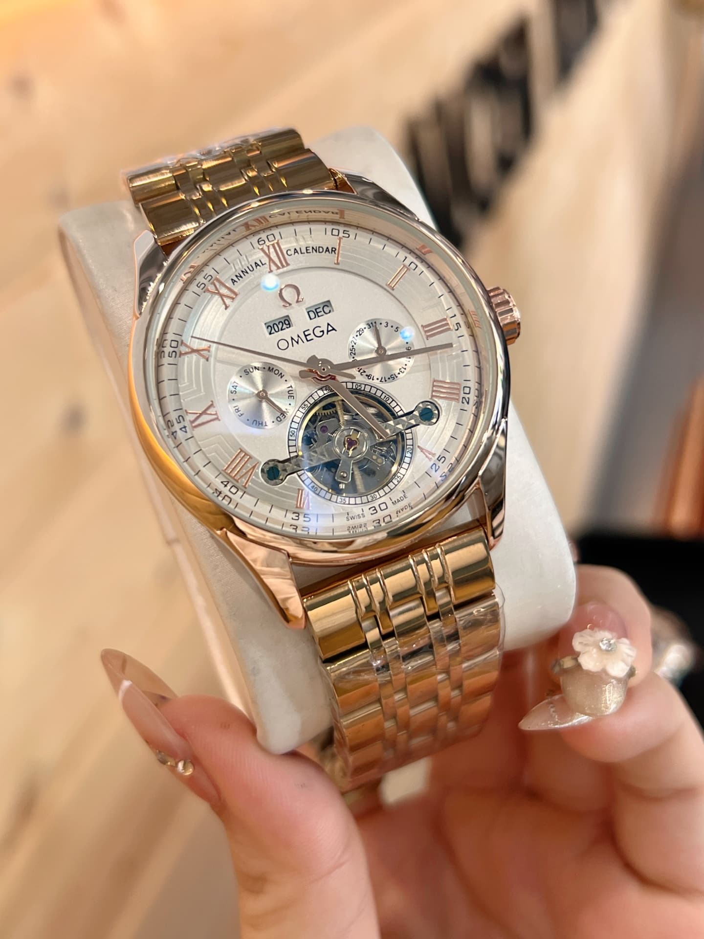 Omega Cream Watch