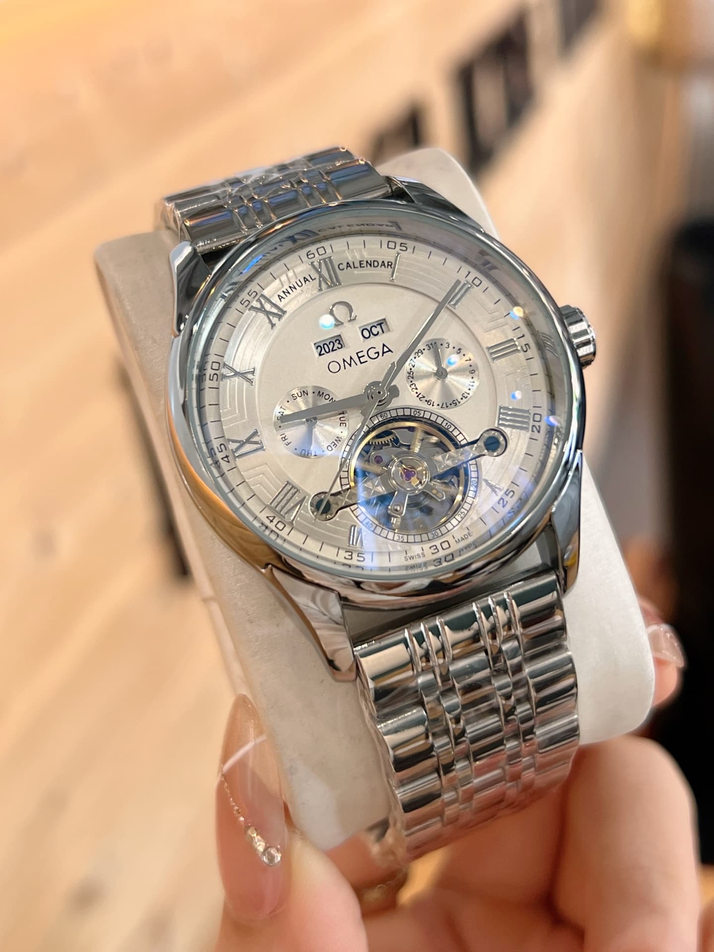Omega Cream Watch