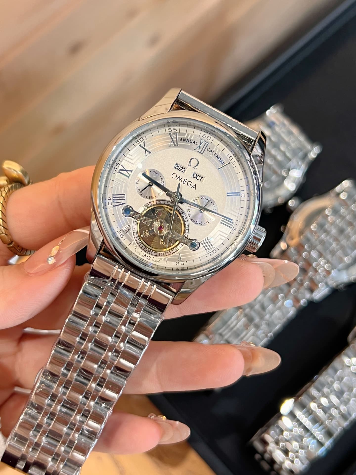 Omega Cream Watch