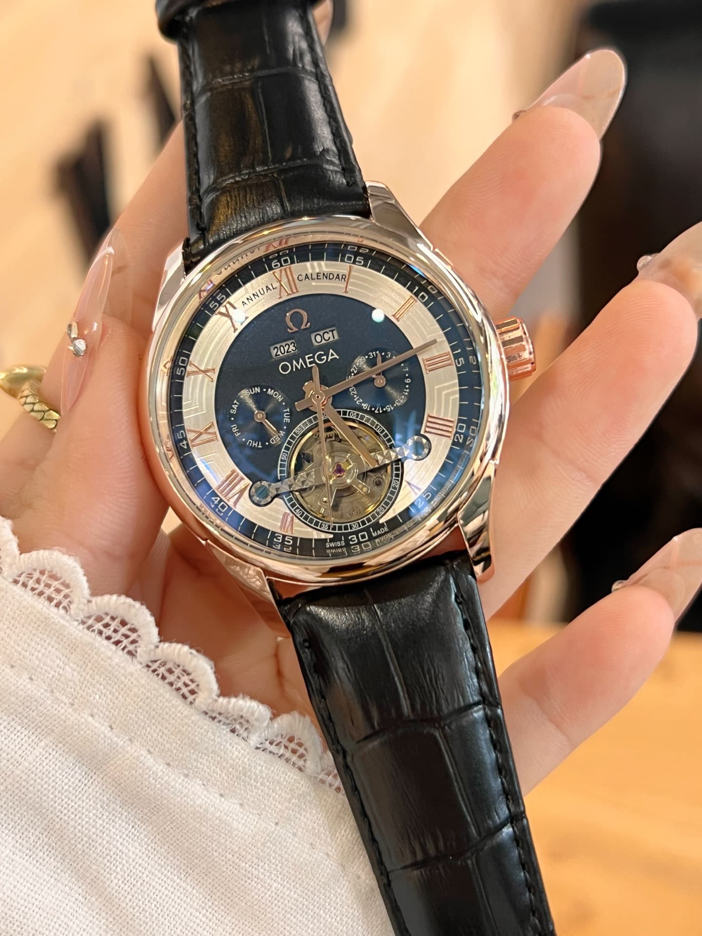Omega Cream Watch