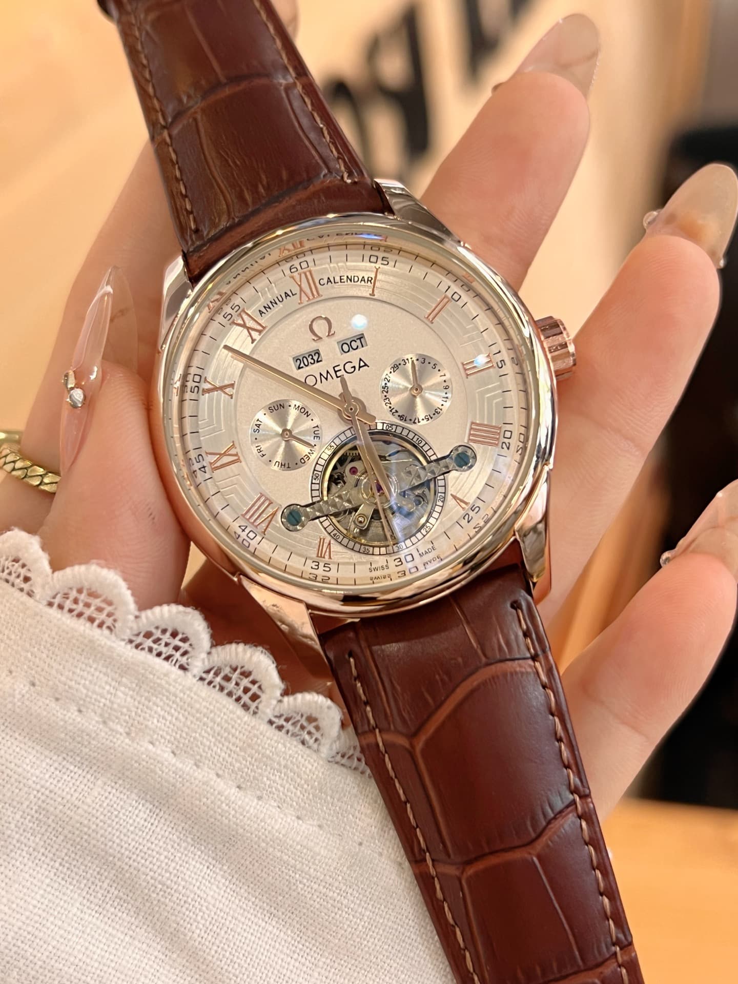 Omega Cream Watch