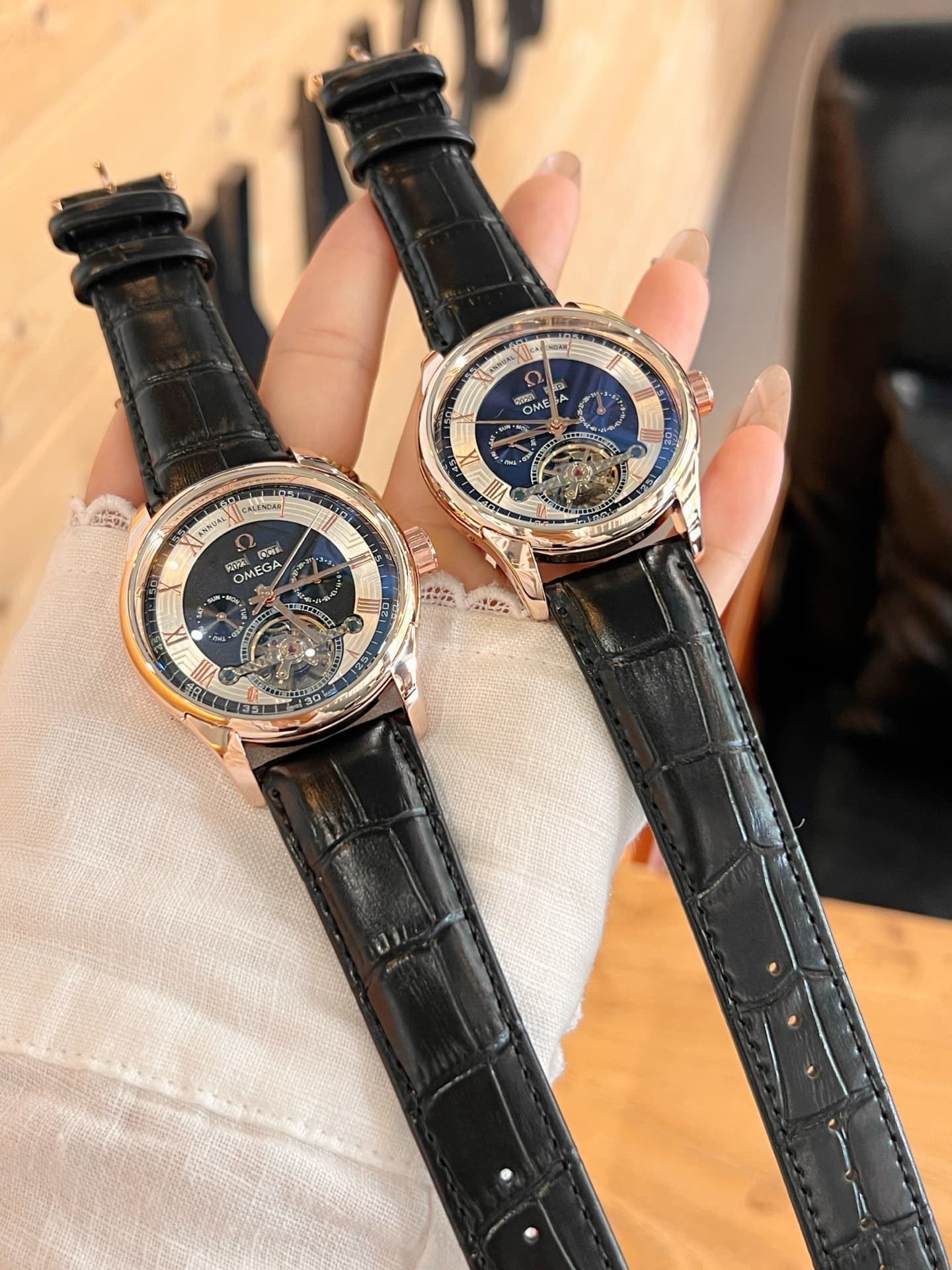Omega Cream Watch