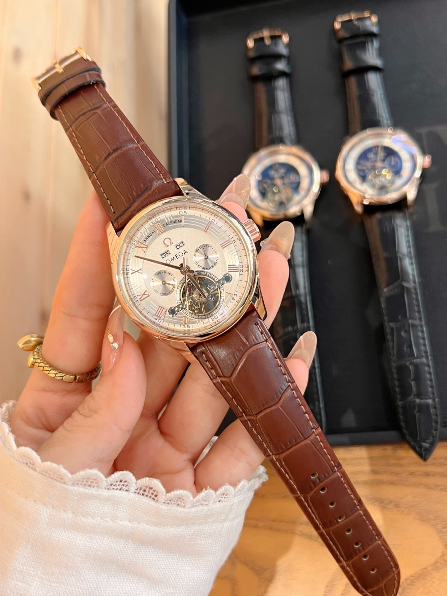 Omega Cream Watch