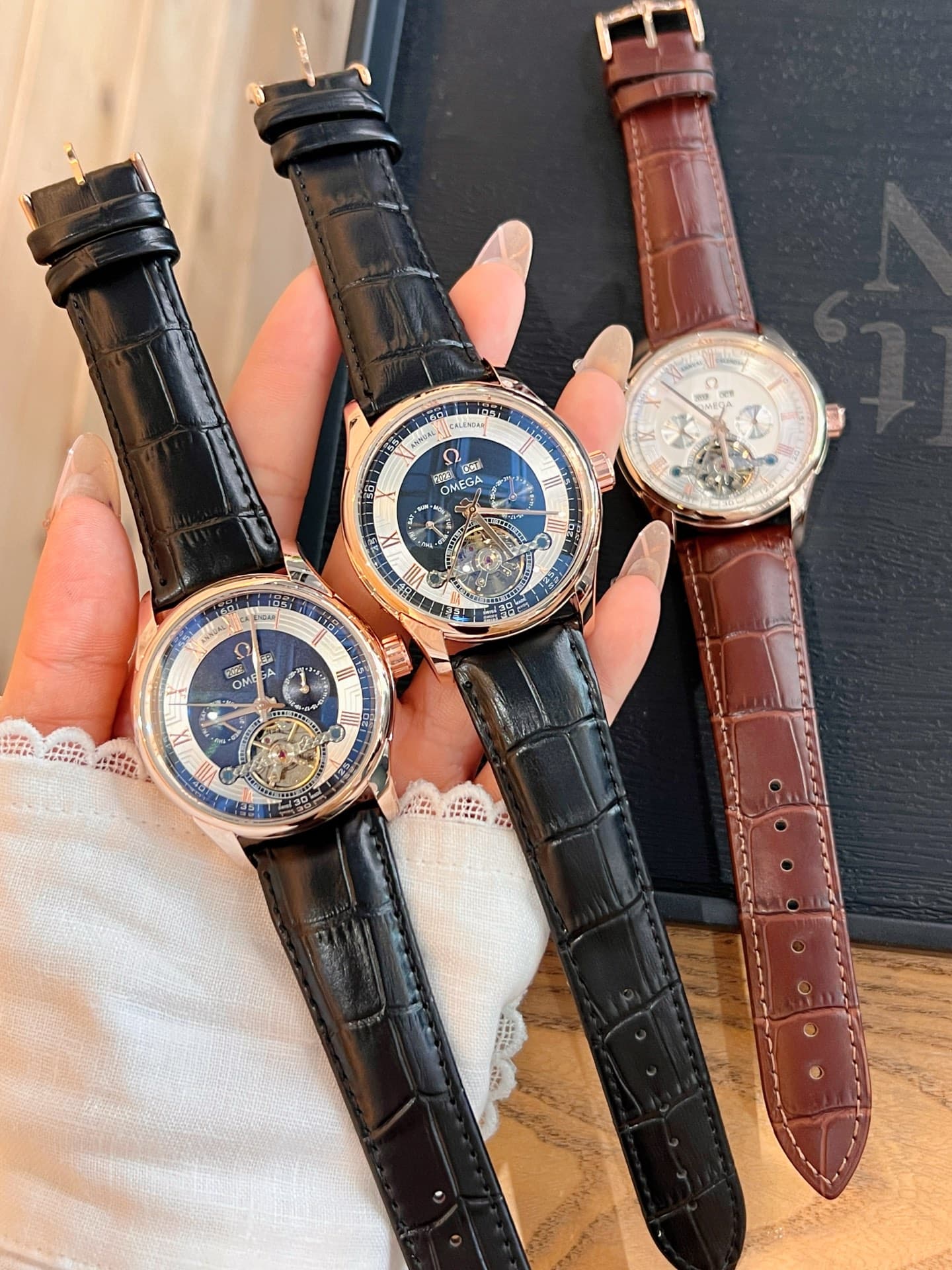 Omega Cream Watch