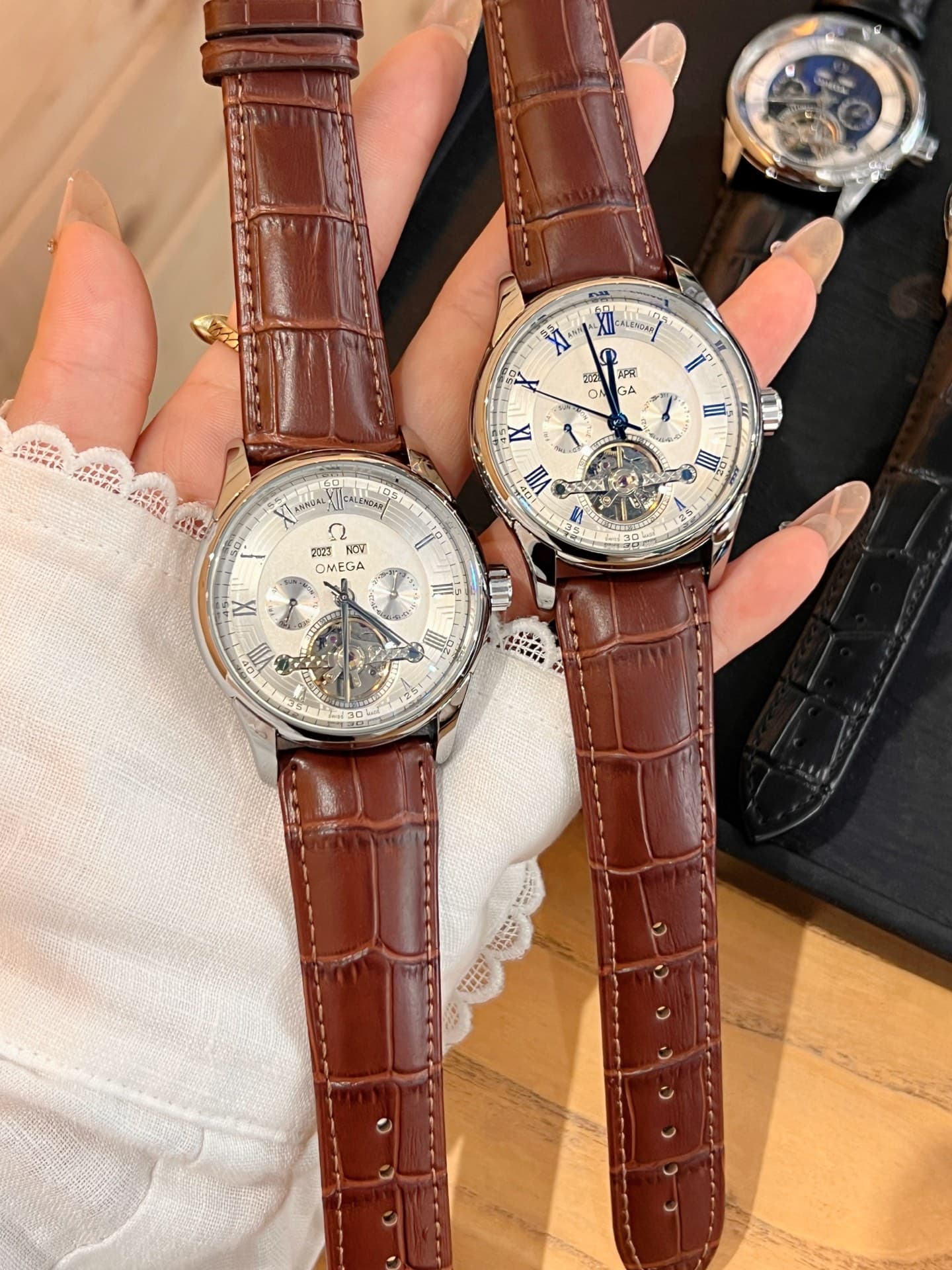 Omega Cream Watch