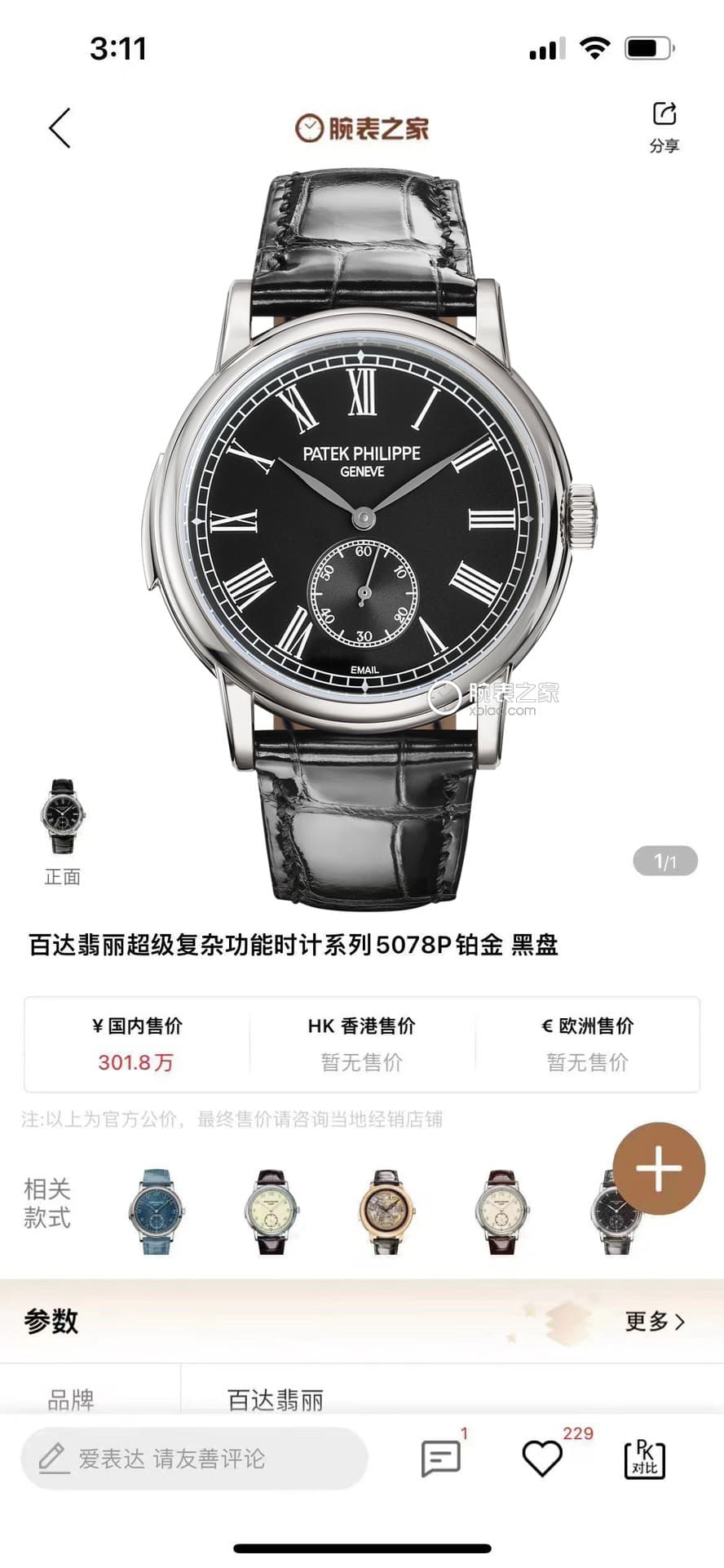 Patek Philippe Blue Watch