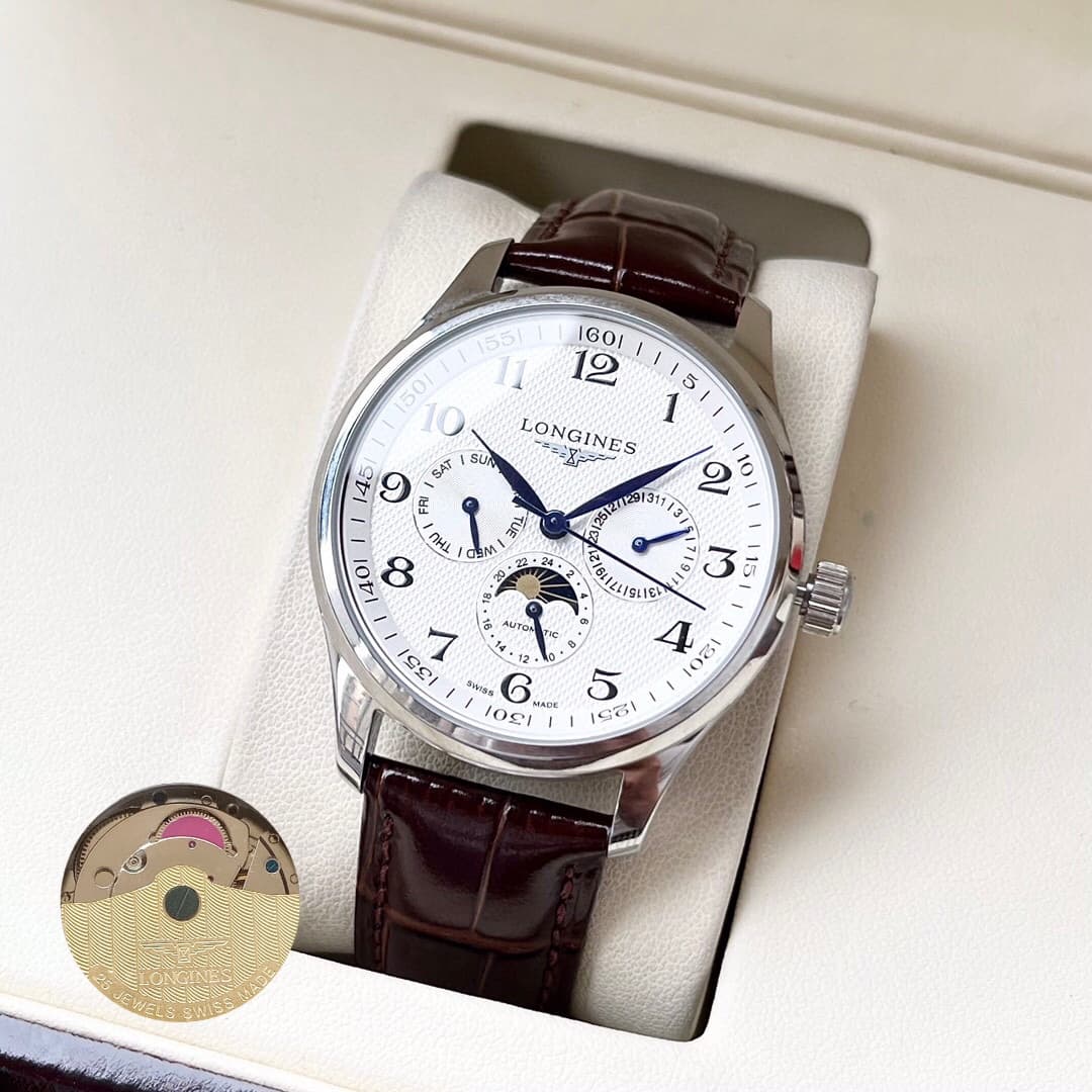 Longines White Watch