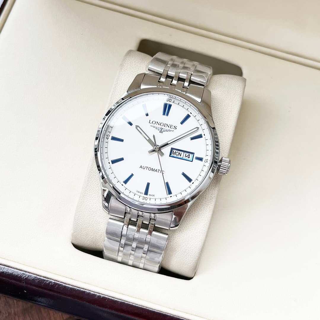Longines White Watch