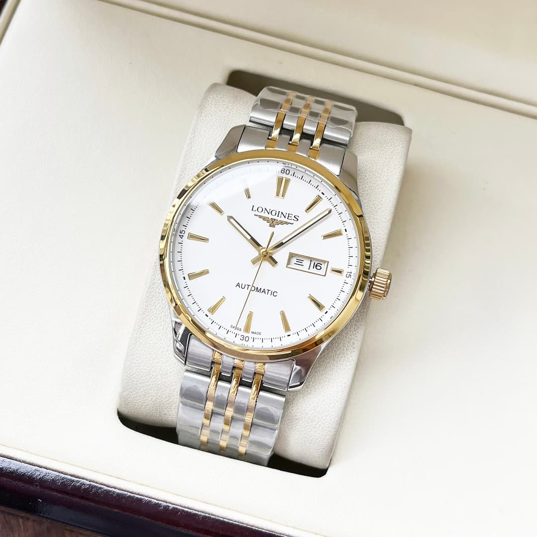 Longines White Watch