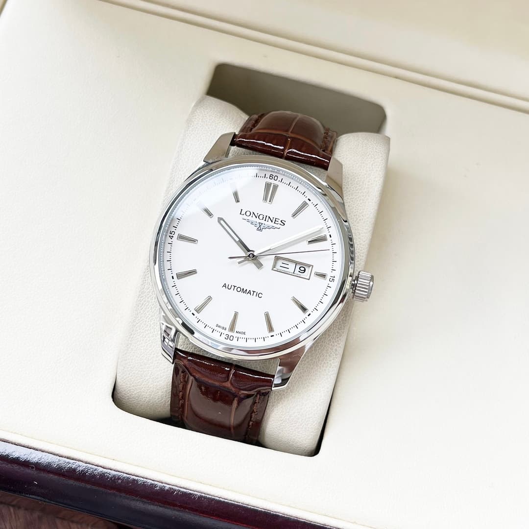 Longines White Watch