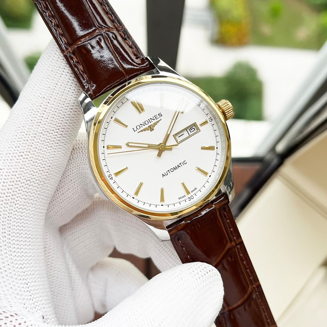Longines White Watch