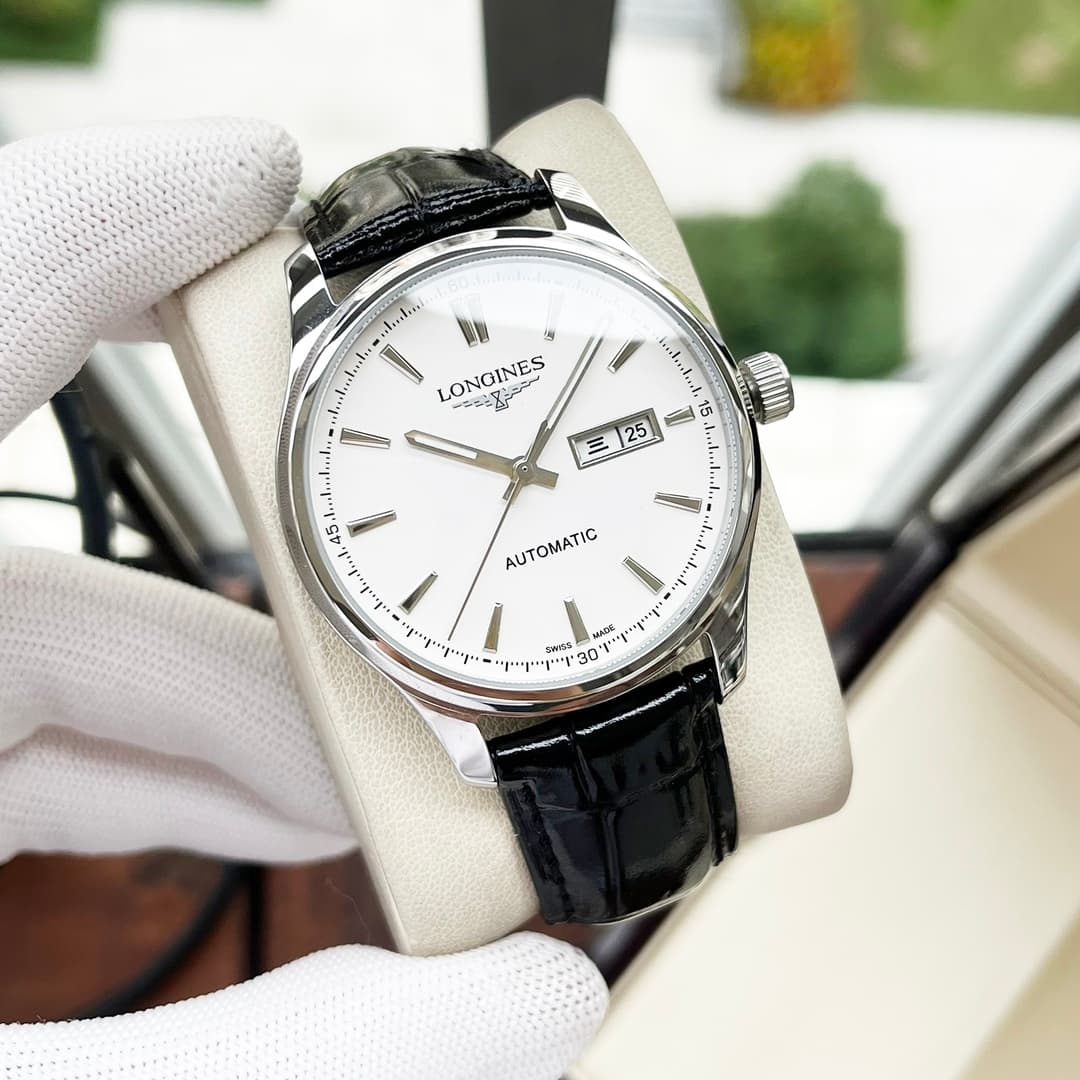 Longines White Watch