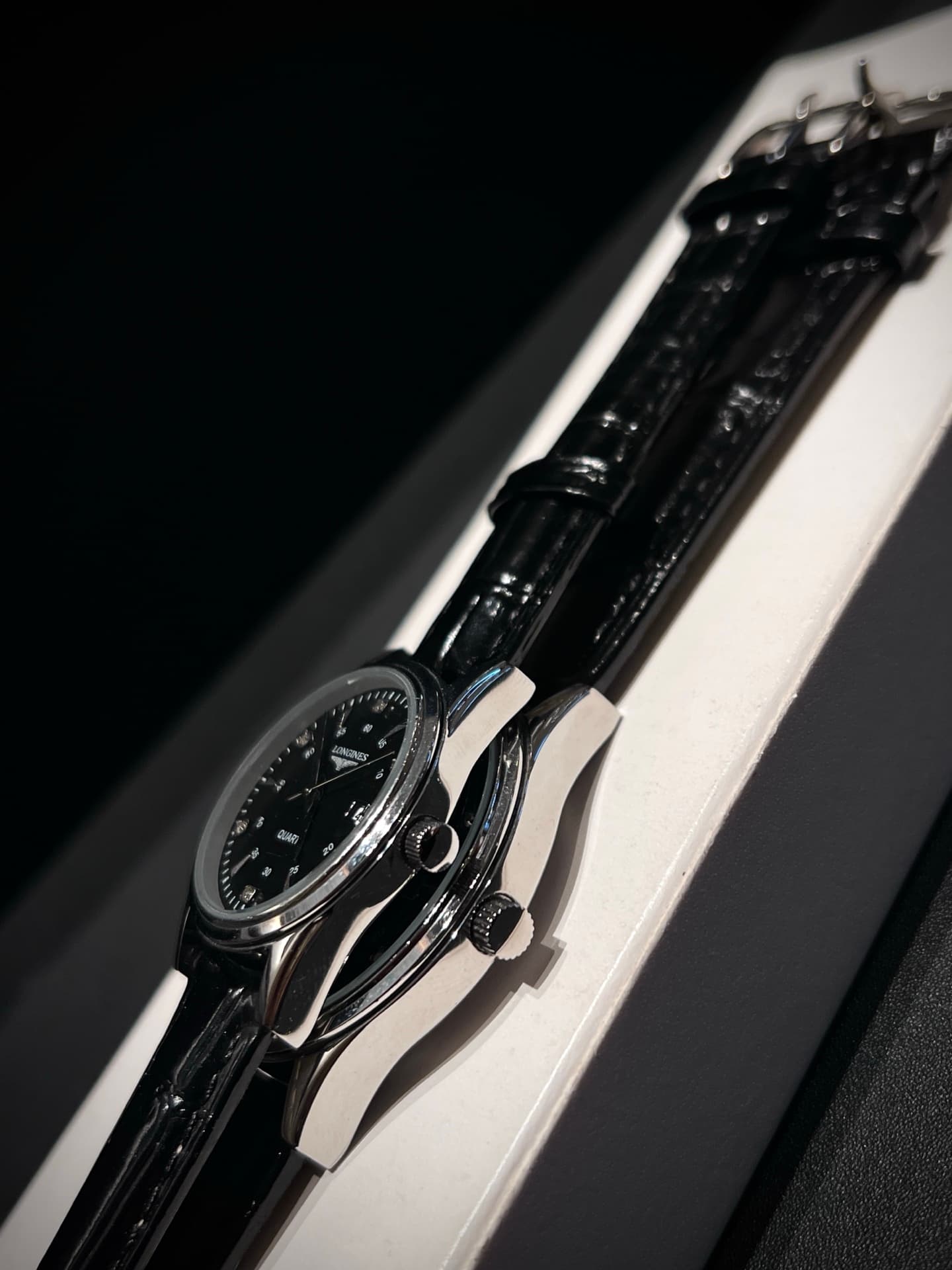 Longines White Watch