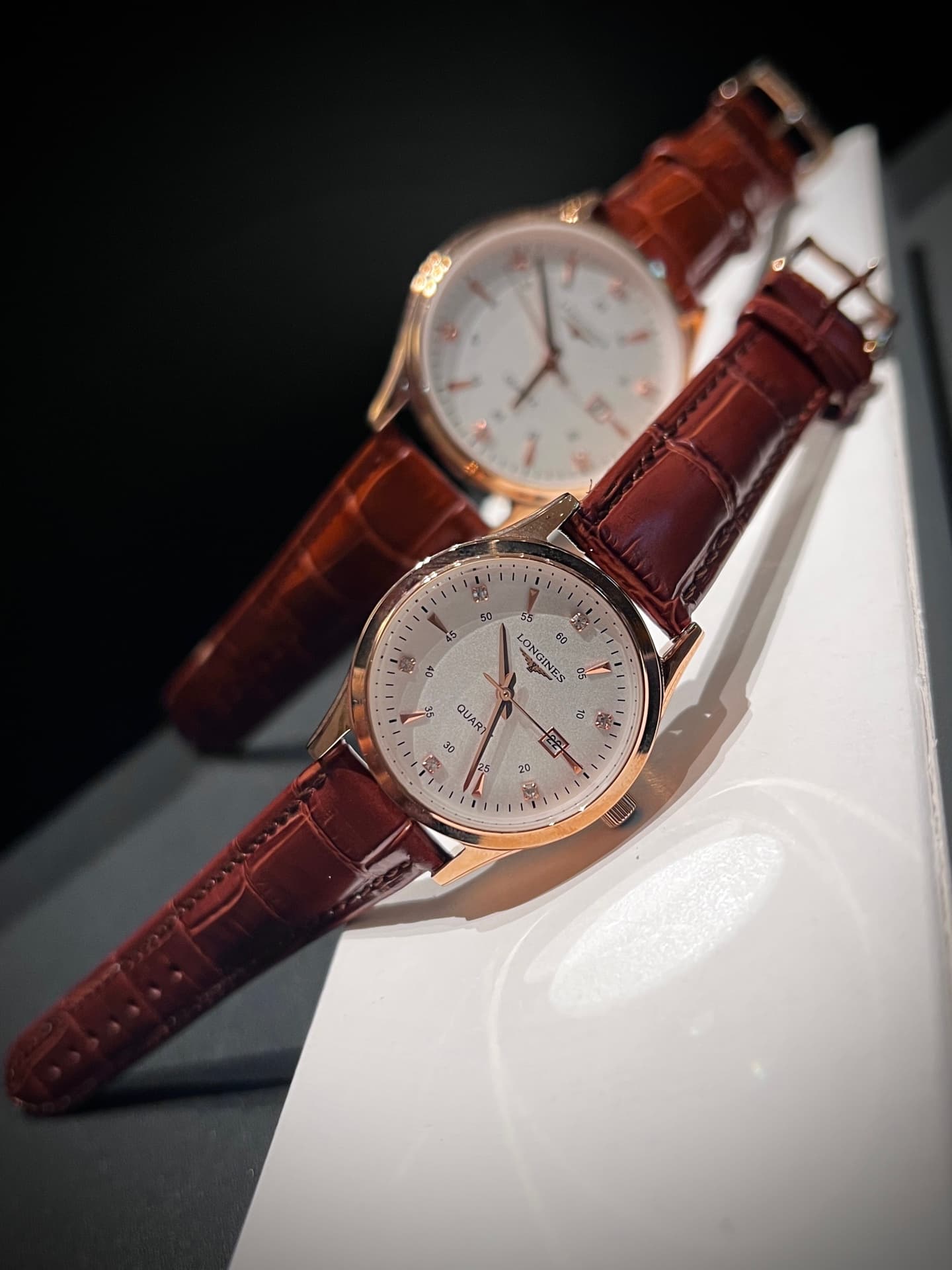 Longines White Watch