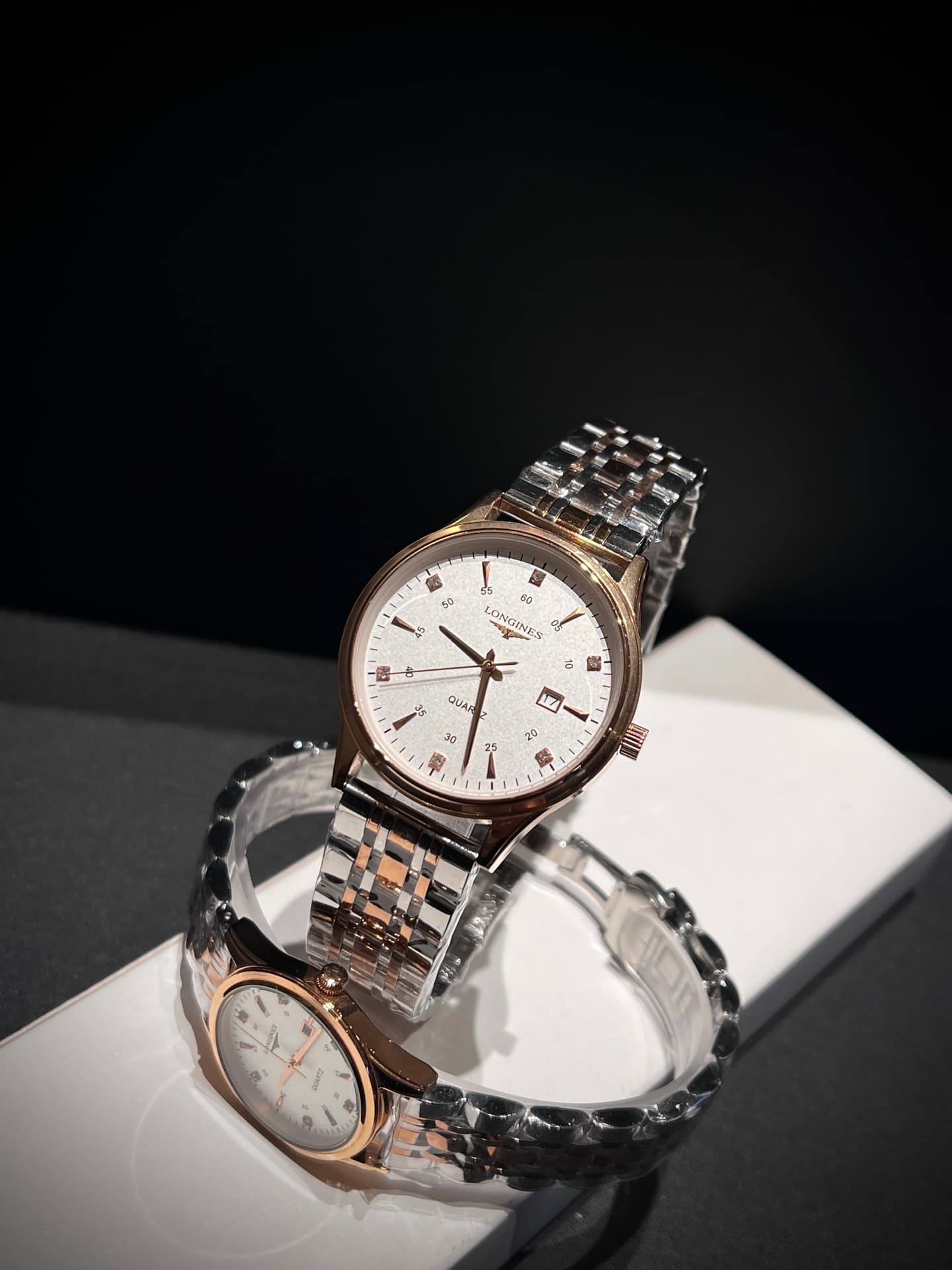 Longines White Watch