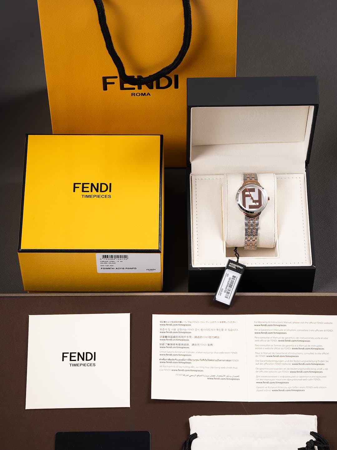 Fendi Gold Mini Watch