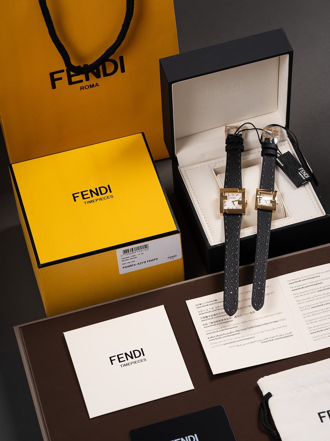 Fendi Gold Mini Watch