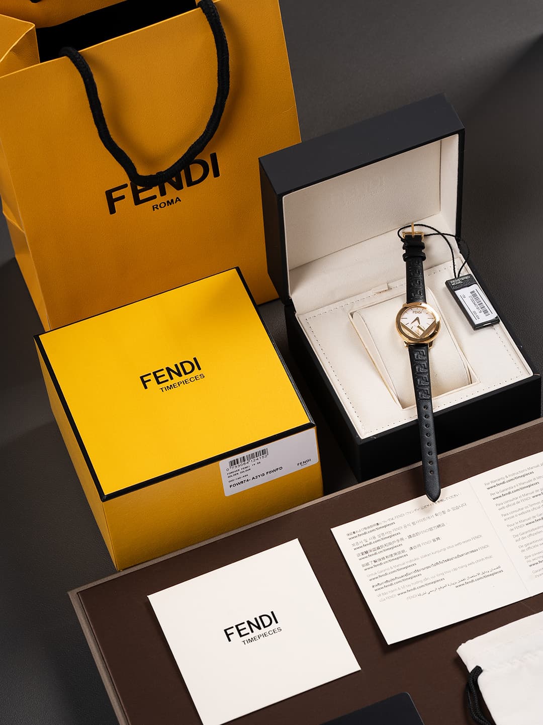Fendi Gold Mini Watch