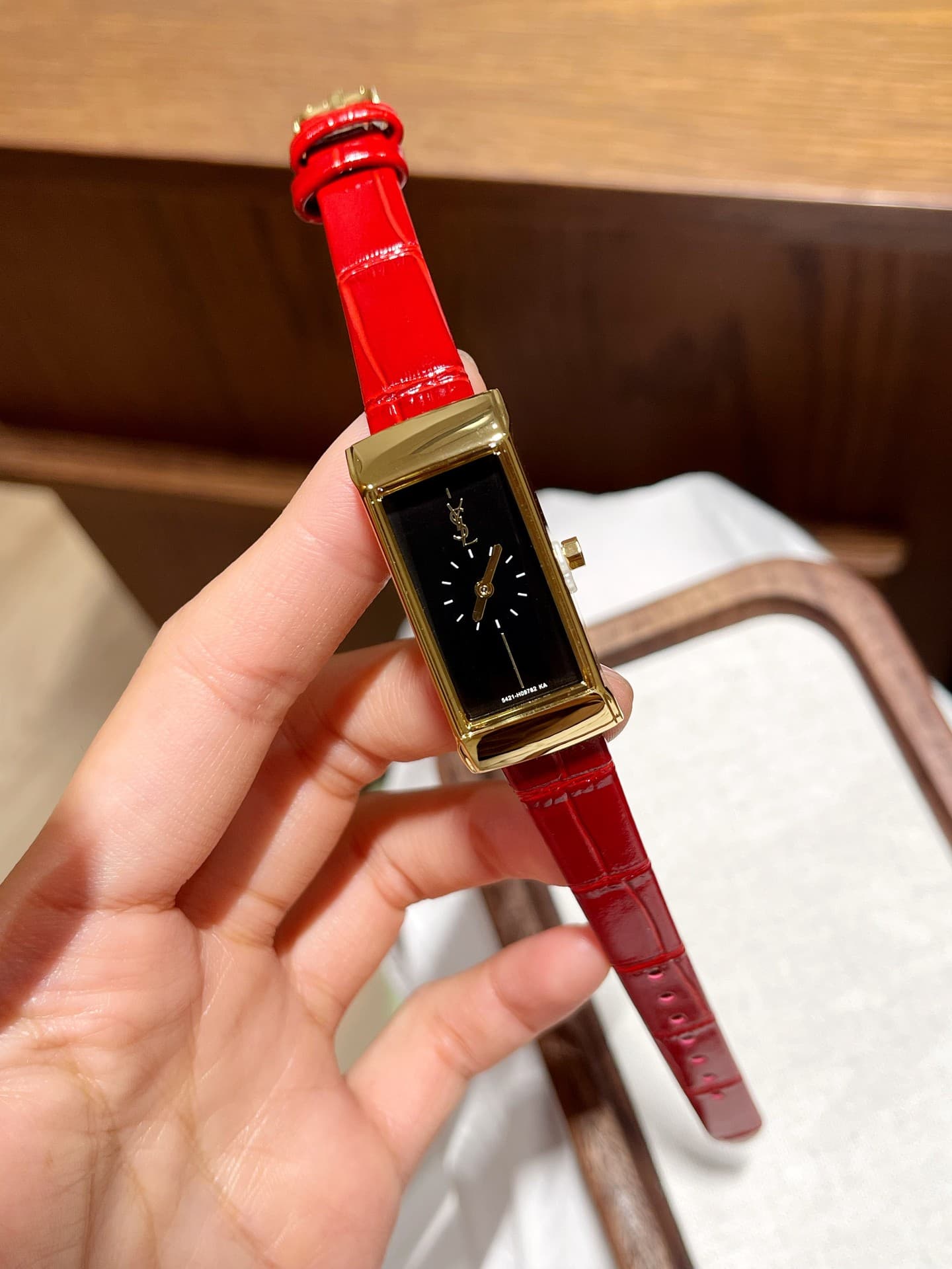 Saint Laurent Red Belt