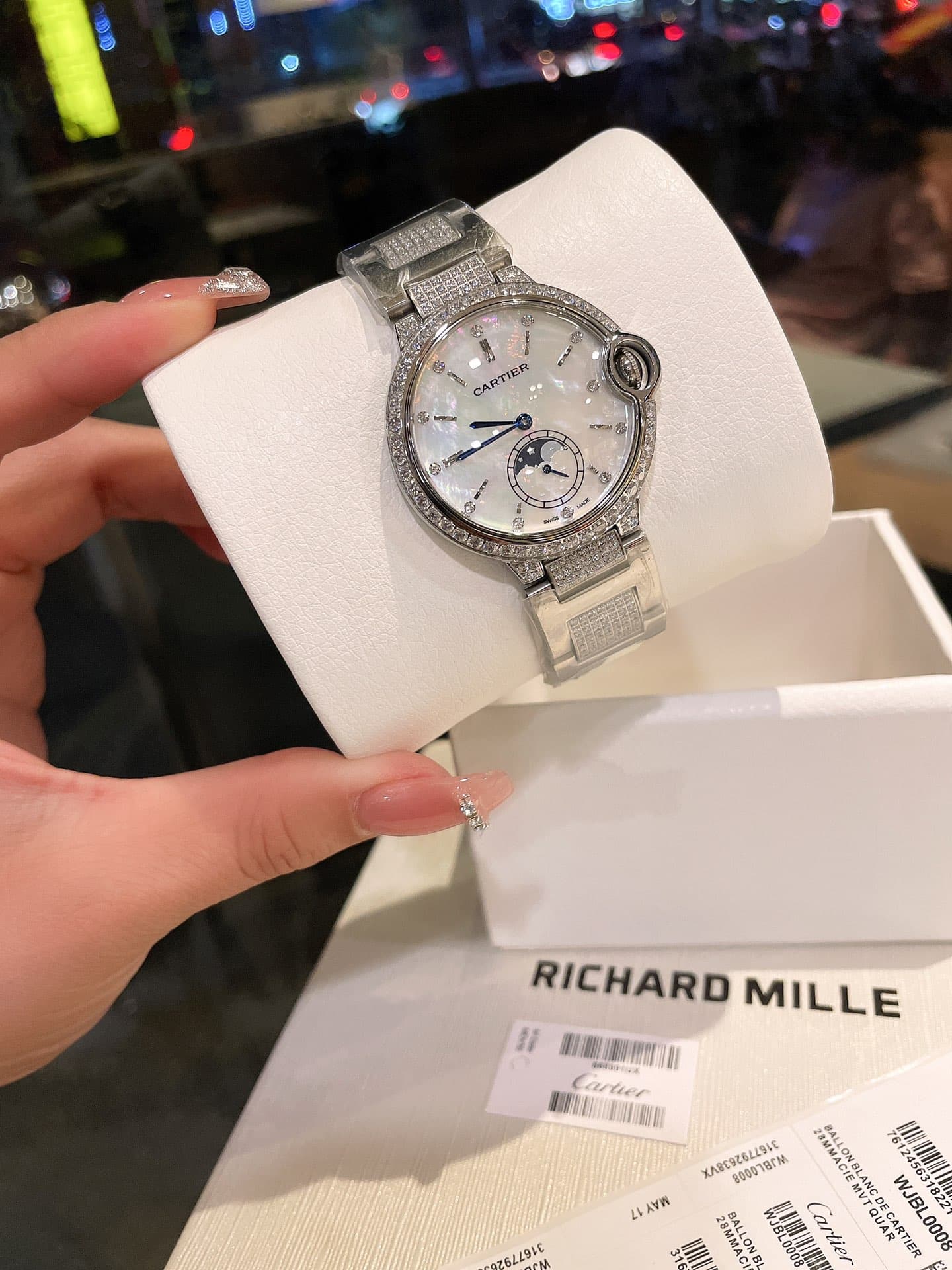 Cartier White Watch