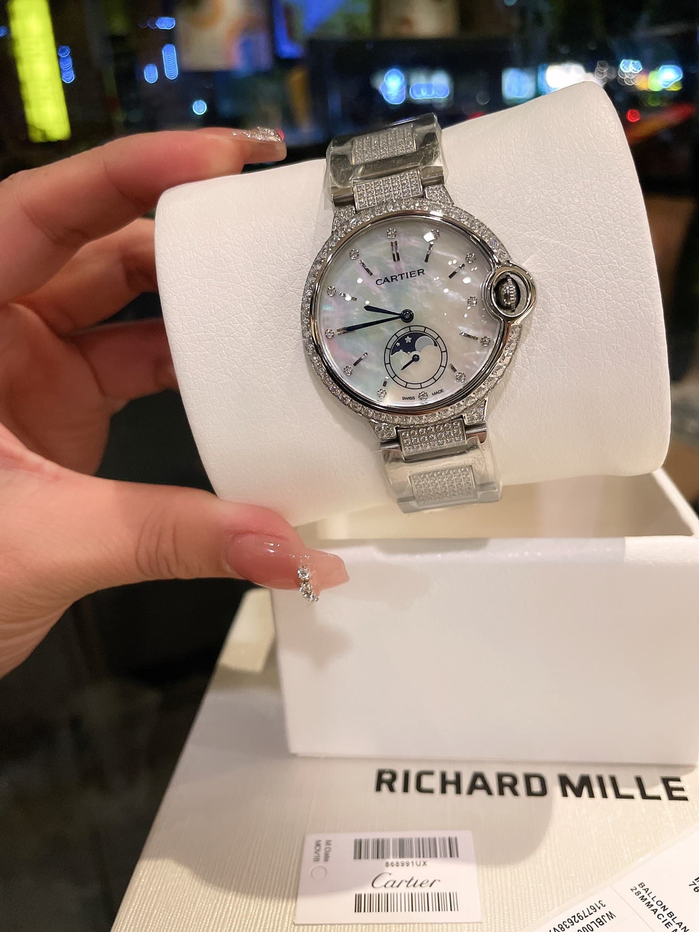 Cartier White Watch