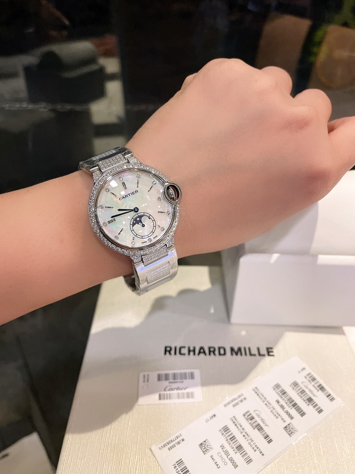 Cartier White Watch