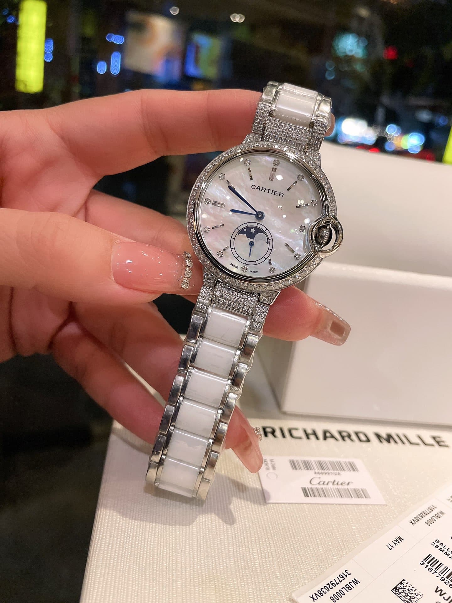 Cartier White Watch