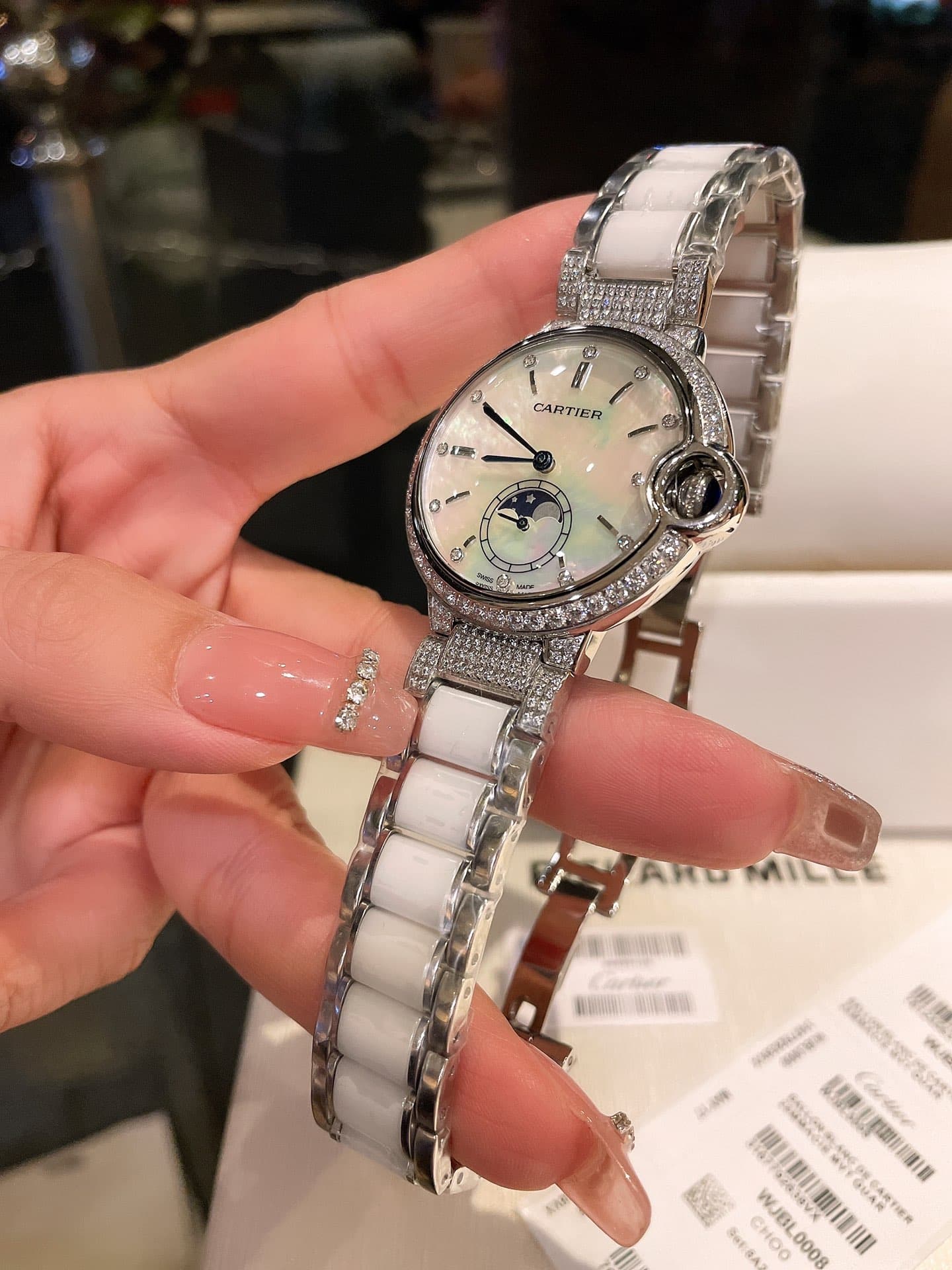 Cartier White Watch