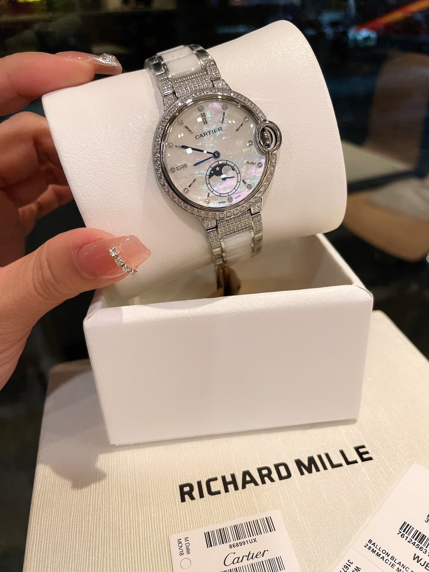 Cartier White Watch