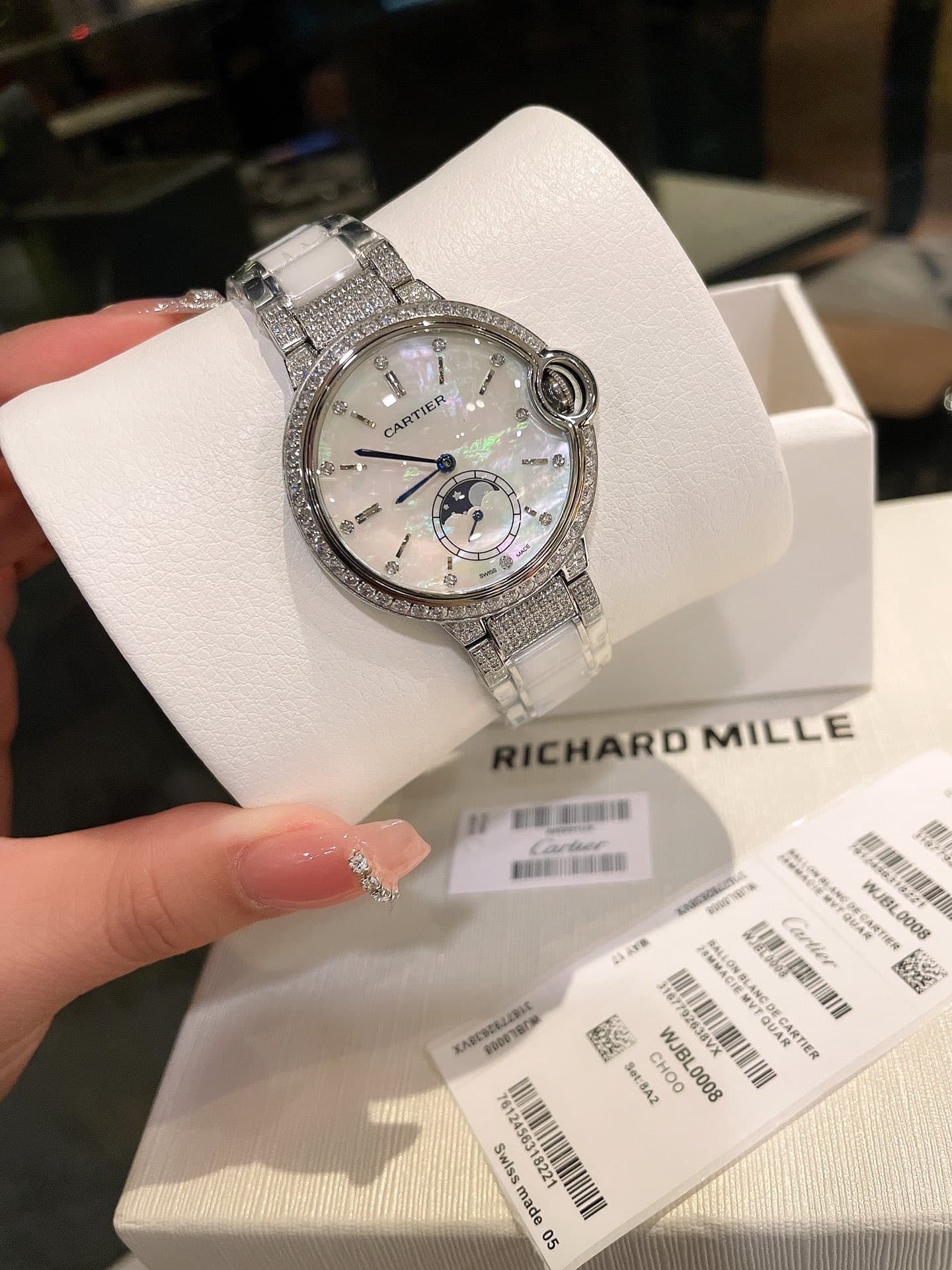 Cartier White Watch