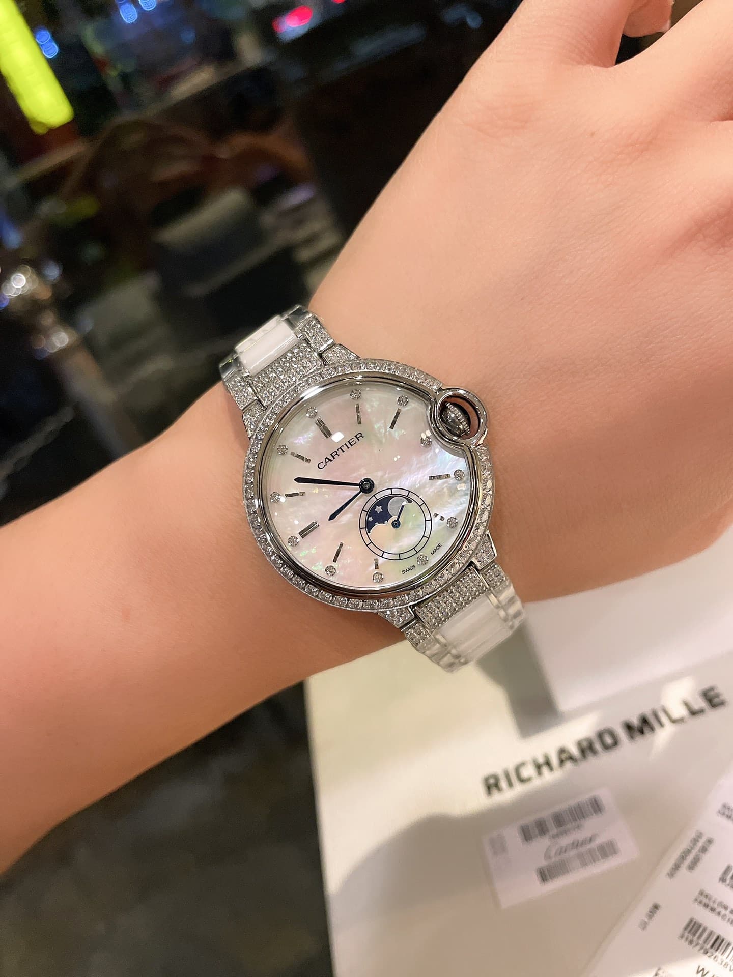 Cartier White Watch
