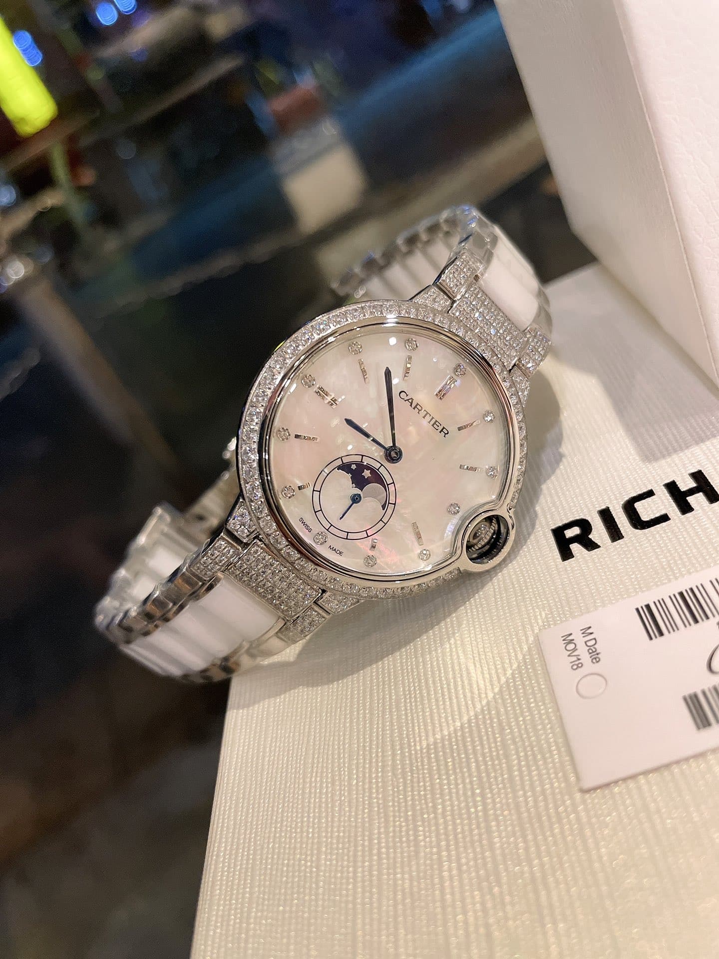 Cartier White Watch