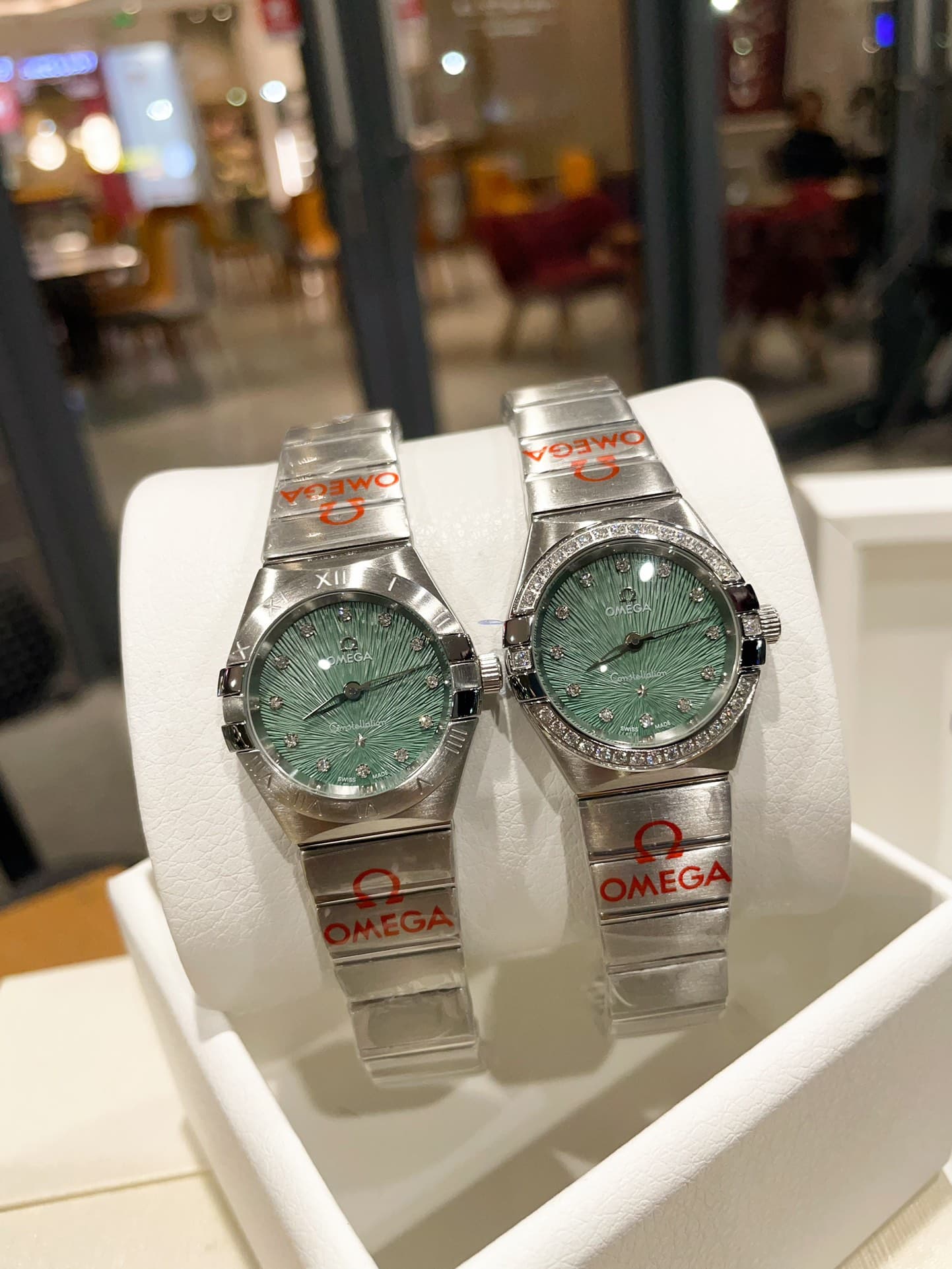 Omega White Watch