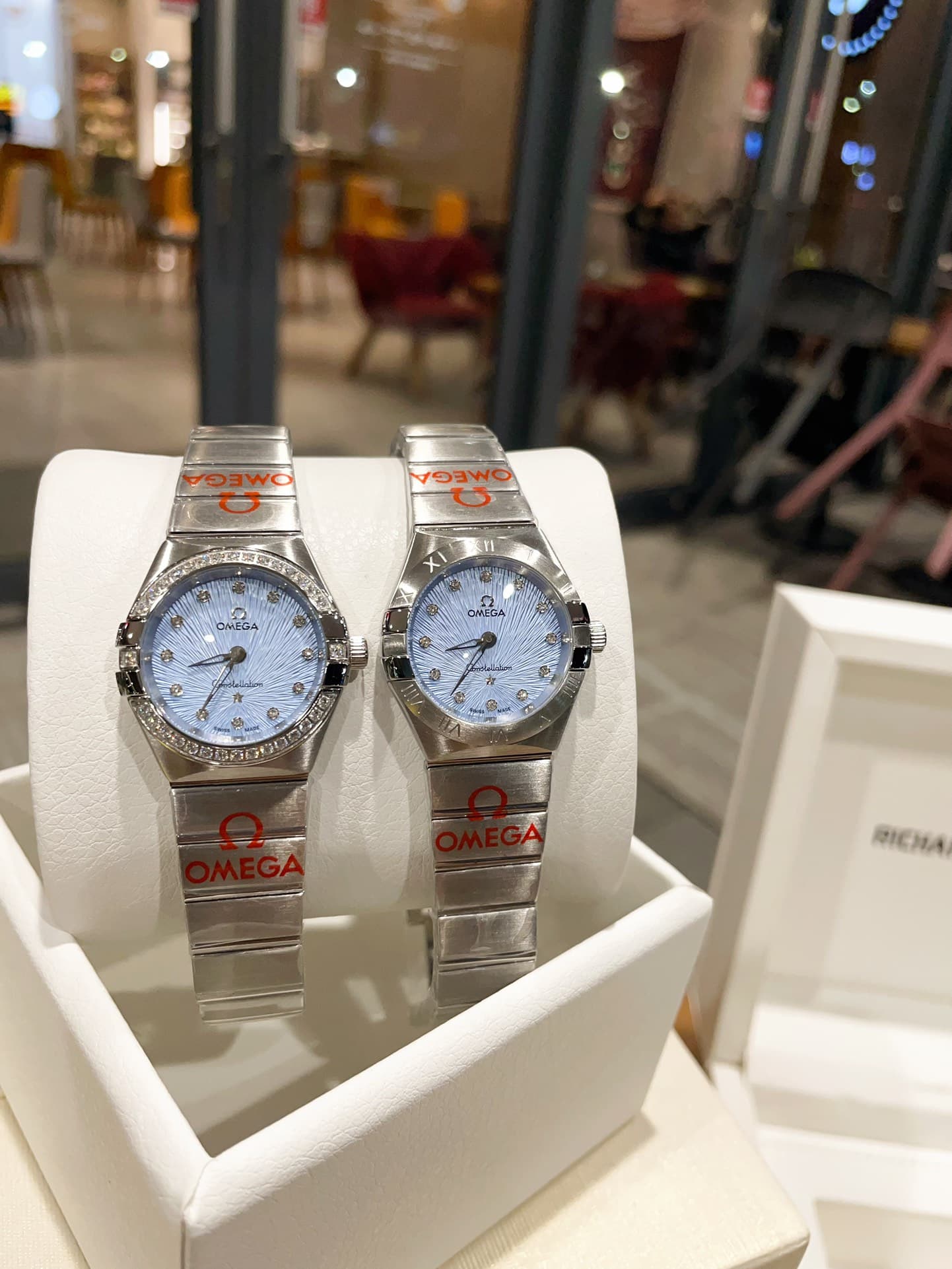 Omega White Watch