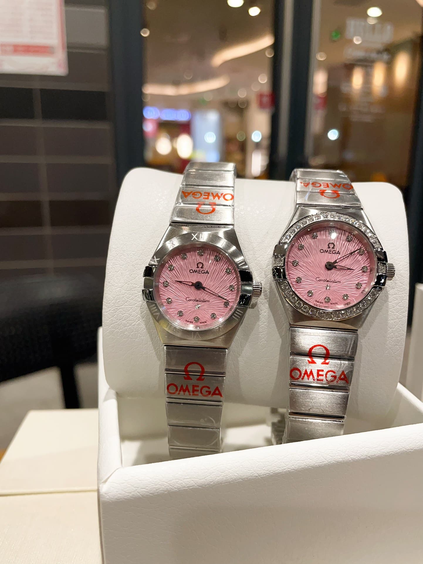 Omega White Watch