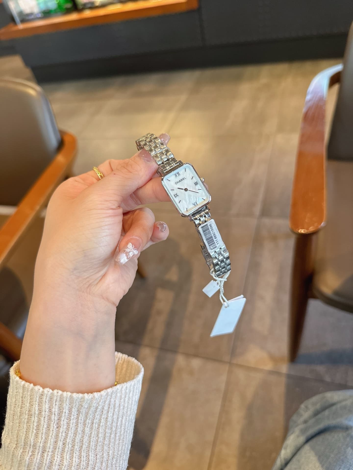 Chanel White Belt