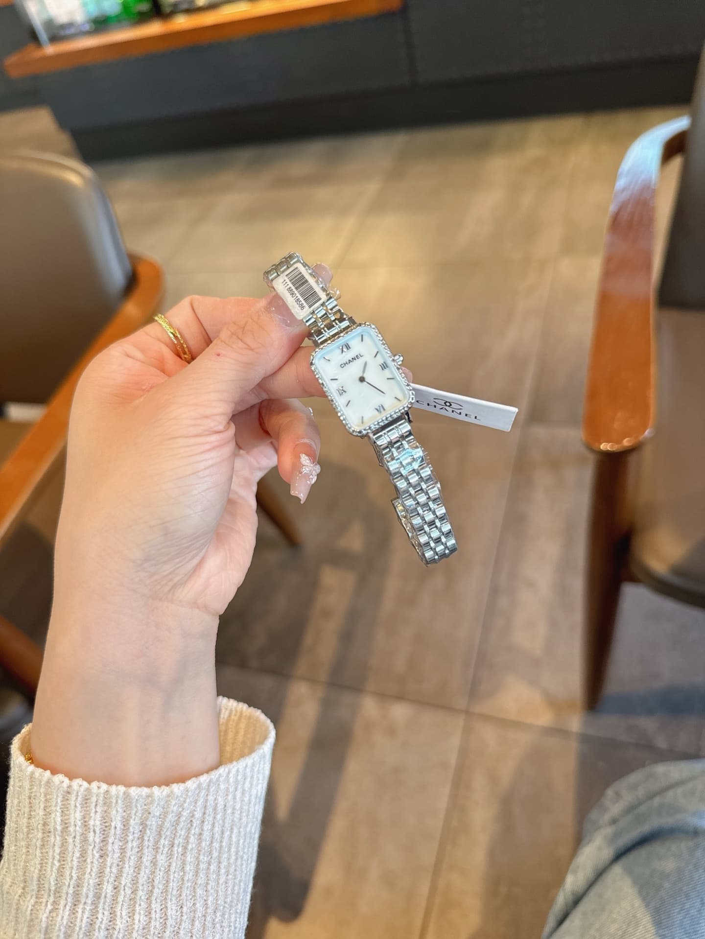 Chanel White Belt