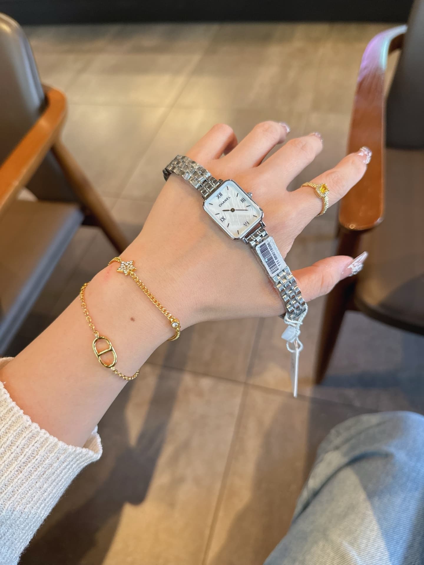 Chanel White Belt