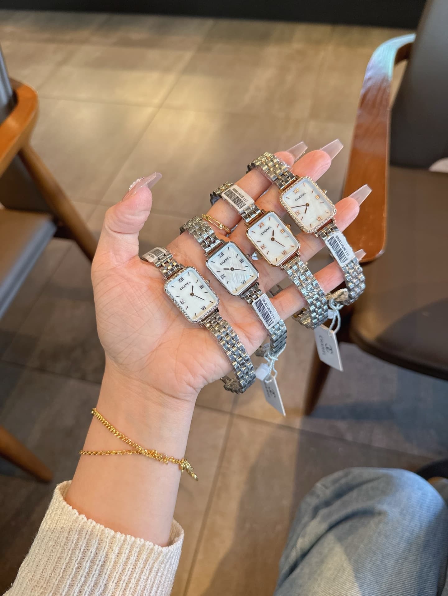 Chanel White Belt
