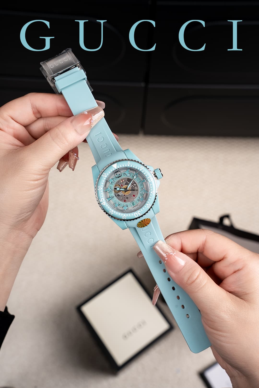 Gucci Blue Watch