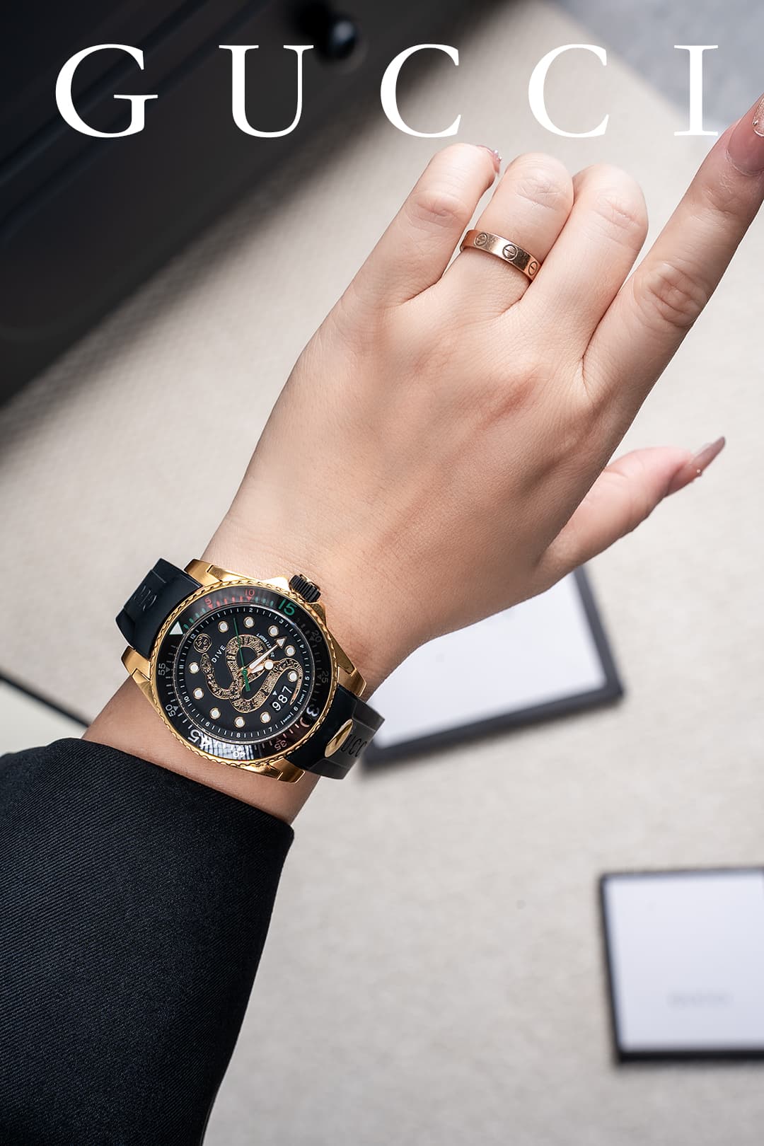 Gucci Cream Watch