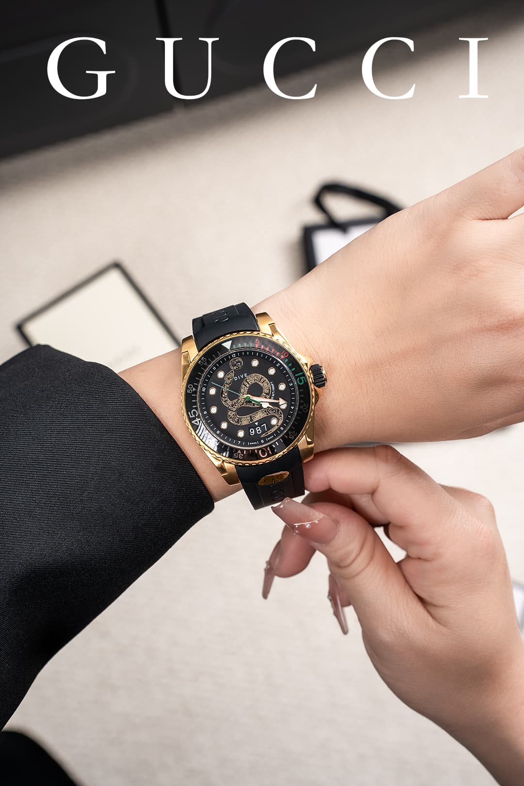 Gucci Cream Watch