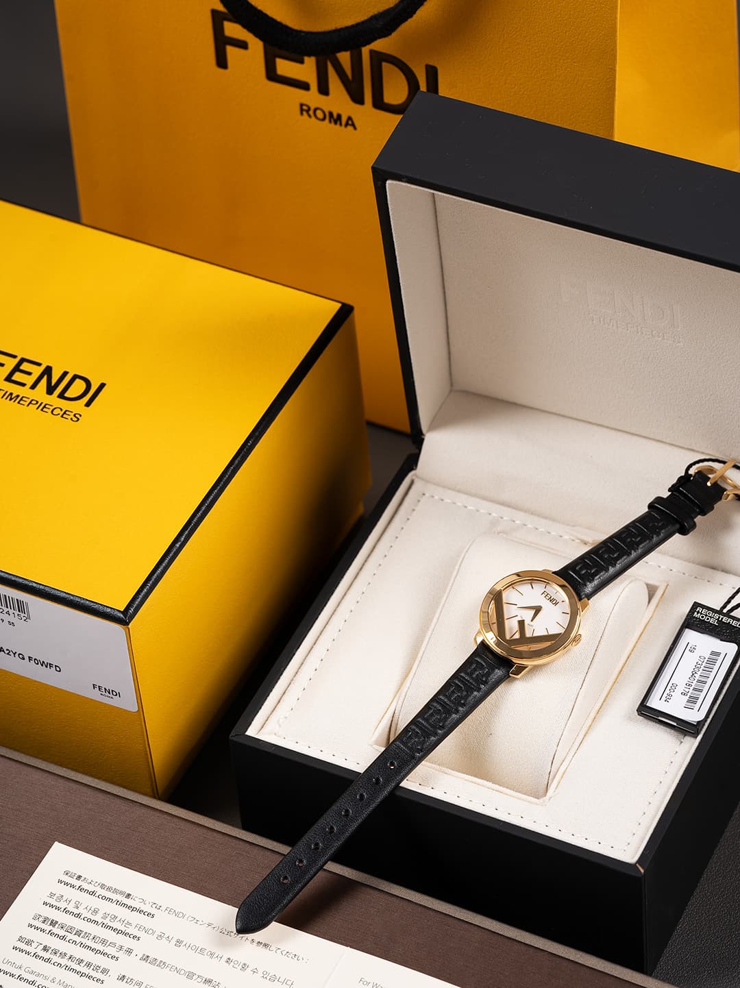 Fendi Gold Mini Watch