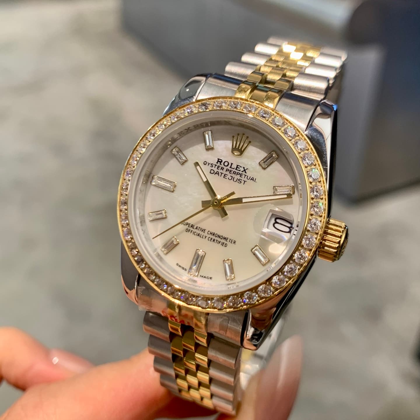 Rolex White Watch
