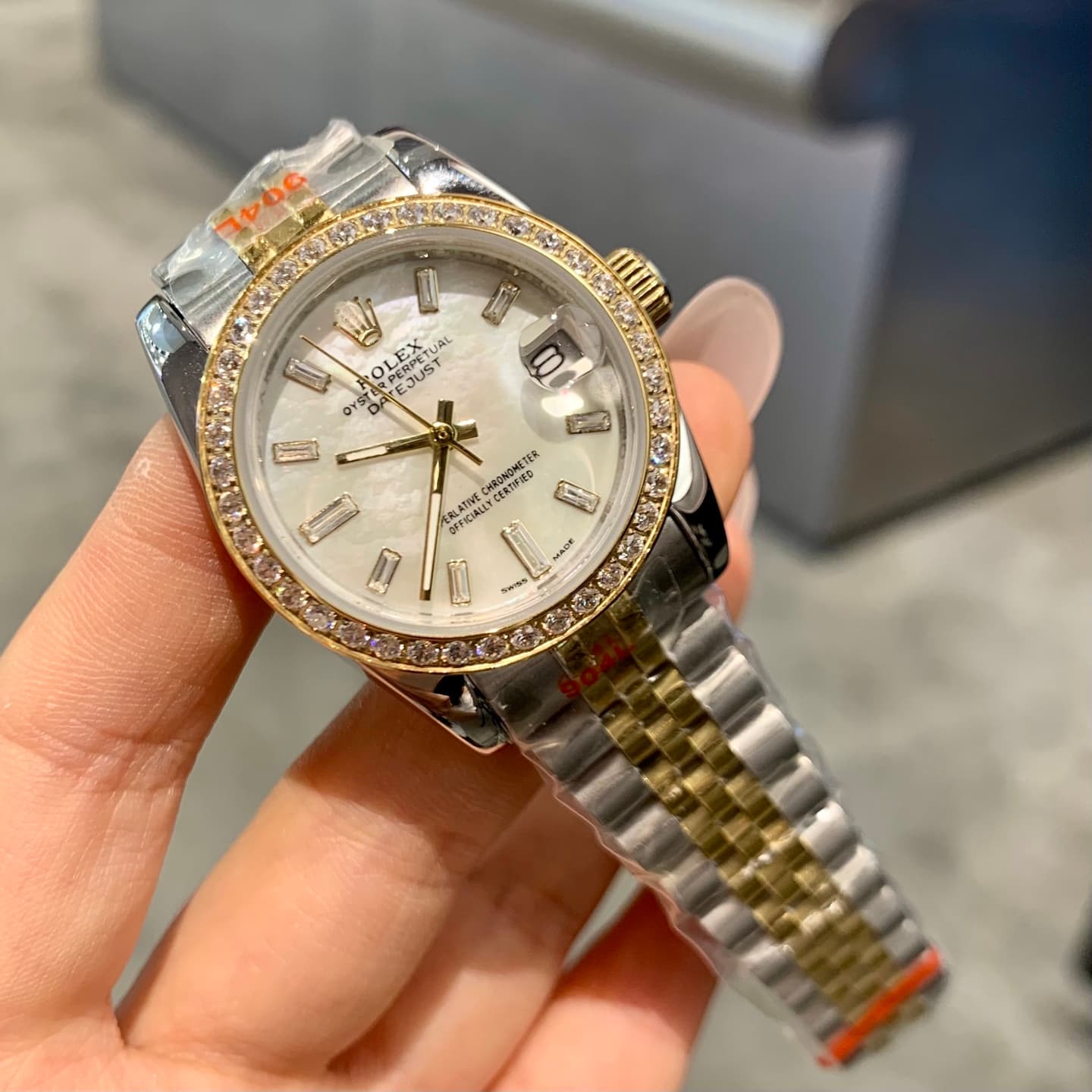 Rolex White Watch