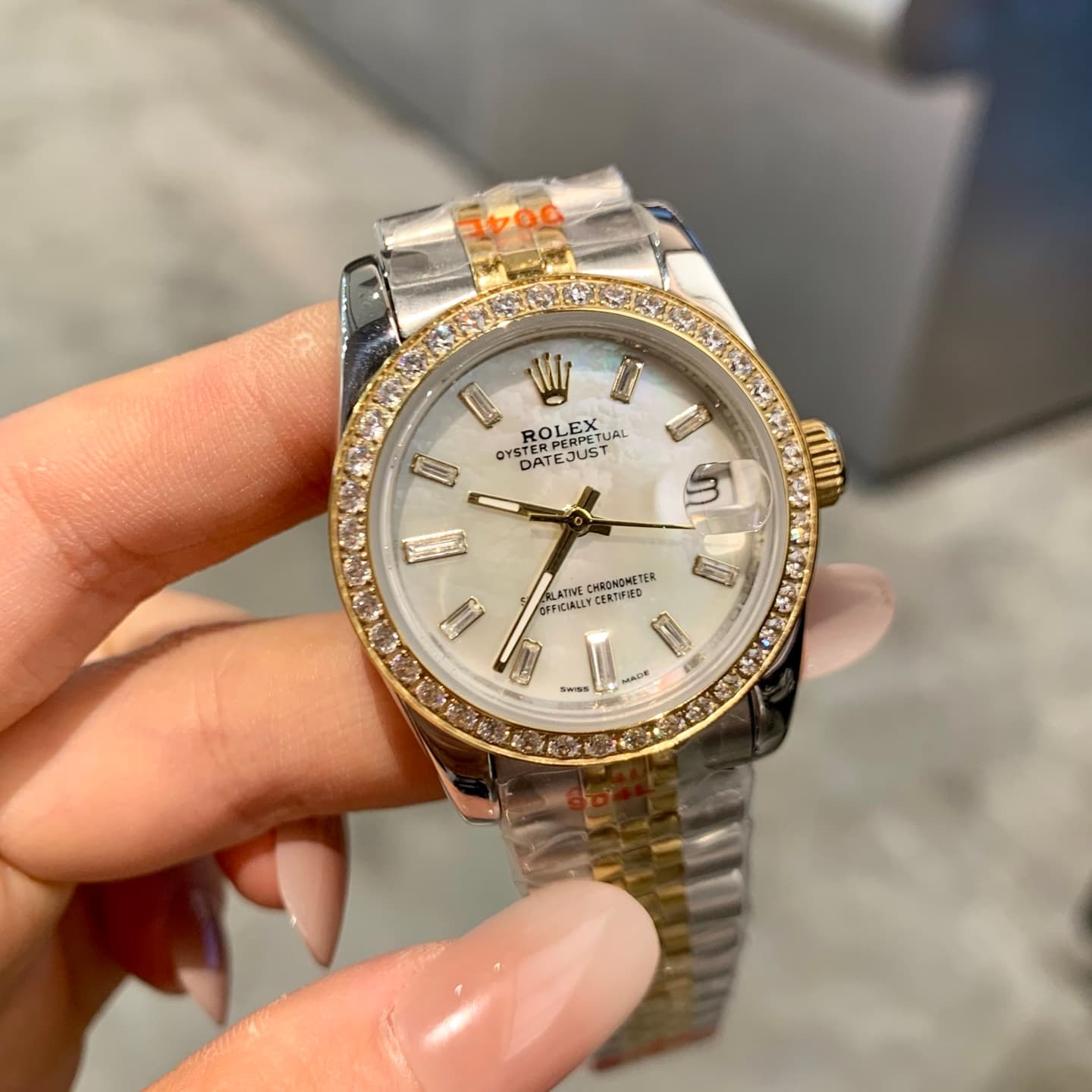 Rolex White Watch